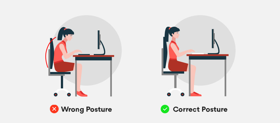 Posture to avoid Back pain